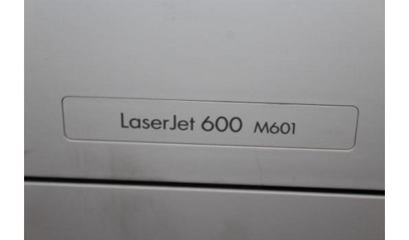 laserprinter, HP LaserJet 600 m601, zonder kabels, werking niet gekend